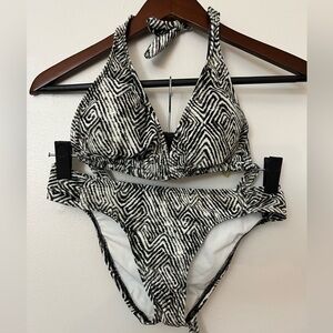 GIANNI BINI Black and White Bikini